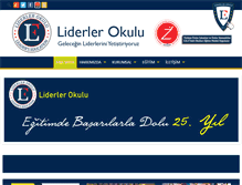 Tablet Screenshot of liderlerokulu.com